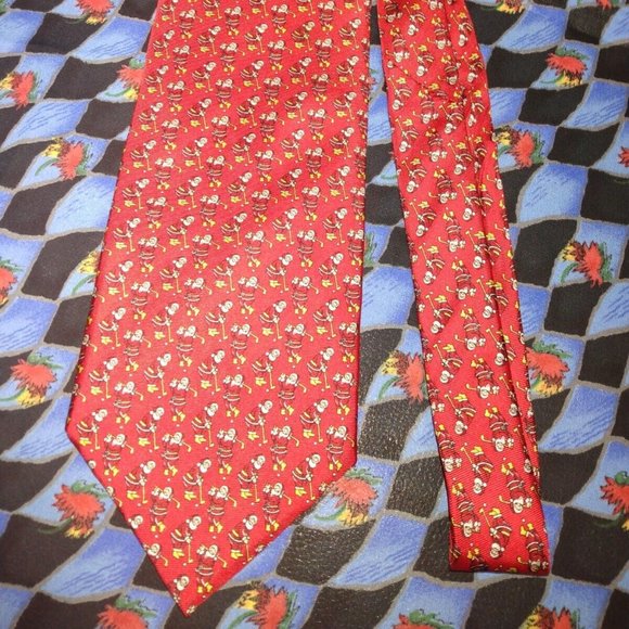 ❤️SANTA CLAUS Christmas Golf Tie HOLIDAY TRADITIONS BY MMG Hallmark - Picture 1 of 5